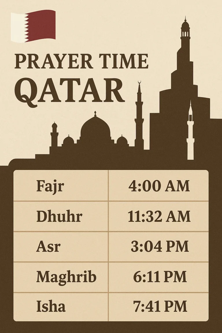 prayer time qatar